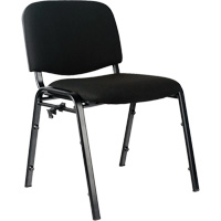 Chaises empilables, Tissu, Hauteur 32", Capacit&eacute; 250 lb, Noir Les Distributions ICE