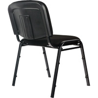 Chaises empilables, Tissu, Hauteur 32", Capacit&eacute; 250 lb, Noir Les Distributions ICE