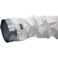 Trousse de canalisation de distribution blanc 12" x 12", adaptateur et bride Les Distributions ICE