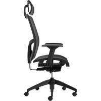 Format+ High-Back Weight-Sensing Synchro-Tilter with Headrest, Mesh, Black, 300 lbs. Capacity Les Distributions ICE