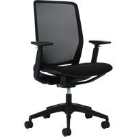 Chaise &agrave; dossier haut avec basculement synchronis&eacute; robuste Kody, Mailles, Noir, Capacit&eacute; 300 lb Les Distributions ICE