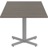 Newland Height-Adjustable Square Table, 36" L x 36" W x 29" H, 1" Top, Laminate, Brown Les Distributions ICE