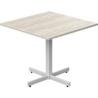 Newland Height-Adjustable Square Table, 36" L x 36" W x 29" H, 1" Top, Laminate, Tan Les Distributions ICE