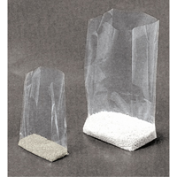 Sacs en poly, Dessus ouvert, 11" x 5", 1 mil Les Distributions ICE