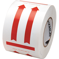 This Side Up Pictogram Special Handling Labels, 6" L x 4" W, Red on White Les Distributions ICE