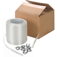 Feuillard en cordon li&eacute;, Polyester, 1/2" la x 750' lo Les Distributions ICE