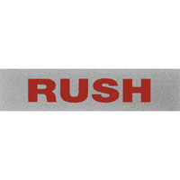 &eacute;tiquettes pour traitement sp&eacute;cial Rush, 5" lo x 2" la, Noir/rouge Les Distributions ICE