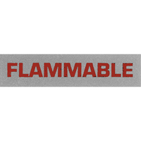 &eacute;tiquettes pour traitement sp&eacute;cial Flammable, 5" lo x 2" la, Noir/rouge Les Distributions ICE
