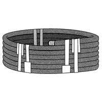 Stretchable Tape, 6 mils Thick, 38.1 mm (1-1/2") x 55 m (180')  Les Distributions ICE