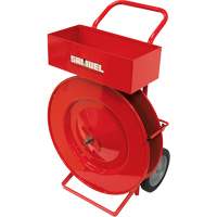 Strapping Dispenser, Polyester/Steel/Polypropylene Straps, 16" Core Dia., 2.875" Roll Width Les Distributions ICE