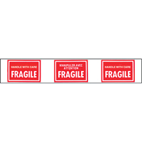 Rubans avec messages pr&eacute;-imprim&eacute;s, 1-7/8" la, Blanc/rouge Les Distributions ICE