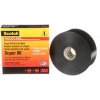 Ruban isolant en vinyle Super 88 Scotch, 38 mm (1-1/2") x 33 m (108'), Noir, 8,5 mils Les Distributions ICE