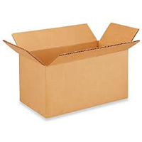 Boîte en carton ondul&eacute;, 8" lo x 4" la x 4" h, ondulations C Les Distributions ICE