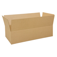 Boîte en carton ondul&eacute;, 48" lo x 24" la x 12" h, ondulations C Les Distributions ICE