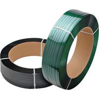 Feuillard vert, Polyester, 5/8" la x 3800' lo, Vert, Calibre Manuel Les Distributions ICE