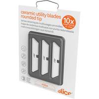 Slice Lames &agrave; extr&eacute;mit&eacute; arrondie pour couteau utilitaire en c&eacute;ramique, Style Simple Les Distributions ICE