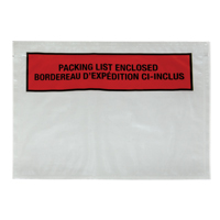 Pochette pour bordereau d'exp&eacute;dition, 7" lo x 5-1/2" la, Style Insertion par l'arri&egrave;re Les Distributions ICE