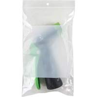 White Block Poly Bags, Reclosable, 8" x 5", 2 mils Les Distributions ICE