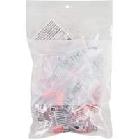 White Block Poly Bags, Reclosable, 9" x 6", 2 mils Les Distributions ICE