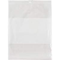 White Block Poly Bags, Reclosable, 10" x 8", 2 mils Les Distributions ICE