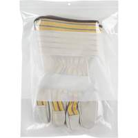 White Block Poly Bags, Reclosable, 12" x 9", 2 mils Les Distributions ICE