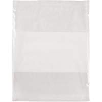 White Block Poly Bags, Reclosable, 15" x 12", 2 mils Les Distributions ICE
