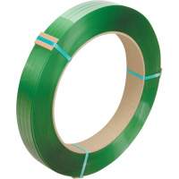 Feuillard, Polyester, 1/2" la x 3380' lo, Vert, Calibre Manuel Les Distributions ICE