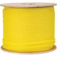 Corde jaune tress&eacute;e 1/4", Polypropyl&egrave;ne, 1300' Les Distributions ICE