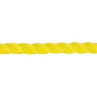 Corde jaune tress&eacute;e 3/8", Polypropyl&egrave;ne, 630' Les Distributions ICE