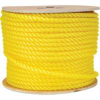 Corde jaune tress&eacute;e 1/2", Polypropyl&egrave;ne, 335' Les Distributions ICE
