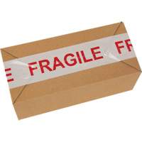 "Fragile" Box Sealing Tape, Hot Melt Adhesive, 2 mils, 48 mm (2") x 100 m (328') Les Distributions ICE