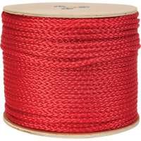 Corde rouge tress&eacute;e, Polypropyl&egrave;ne, 500' Les Distributions ICE