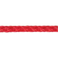 Corde rouge tress&eacute;e, Polypropyl&egrave;ne, 500' Les Distributions ICE