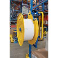 Distributeur de feuillards, Feuillard Polyester/Acier/Polypropyl&egrave;ne, Dia de noyau 16"/8", largeur de rouleau 3"/8"/6" Les Distributions ICE