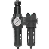Manual Drain Filter, Regulator & Coalescing Filter with Standard Bowl Modulair 400, 1/4" NPT, 150 PSI, 9.1 fl. oz. Capacity Les Distributions ICE