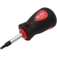 Square Recess Stubby Screwdriver, #2 Tip, Round, 3-1/4" L, Cushion Grip Handle Les Distributions ICE
