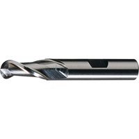 CLEVELAND Centre Cutting Ball Nose Single End Finishers, 3/4" Dia., 2 Flutes, High Speed Steel Les Distributions ICE