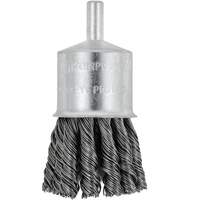 Shaft Mounted Knot Twisted End Brush, 1-1/8" Dia. x 1/4" Arbor Les Distributions ICE