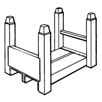 Supports empilables mobiles, 16" la x 26" p, Capacit&eacute; de 7500 lb Les Distributions ICE