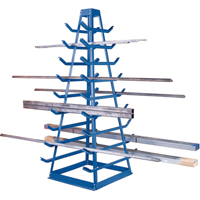 Support pour tuyaux, Horizontal, 9 Niveaux, 18" la x 40" p x 84" h, 1800 lb Cap. Les Distributions ICE