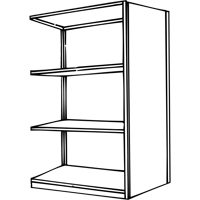 Interlok Shelving Unit, Steel, Boltless, 800 lbs. Capacity, 36" W x 76" H x 24" D Les Distributions ICE