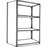 &eacute;l&eacute;ment de rayonnage Interlok, Acier, Sans boulons, Capacit&eacute; 800 lb, 36" la x 76" h x 24" p Les Distributions ICE
