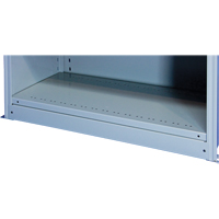 Plaque de base/façade pour rangement de bacs sur rayonnage enclenchable Interlok Les Distributions ICE