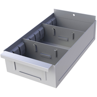 Boîte pour tablette de rayonnage enclenchable Interlok, Acier, 5-5/8" la x 18" p, 4-3/4" h, Gris Les Distributions ICE