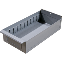 Boîte pour tablette de rayonnage enclenchable Interlok, Acier, 5-5/8" la x 18" p, 4-3/4" h, Gris Les Distributions ICE