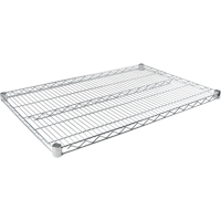 Tablette en treillis chromat&eacute; &agrave; usage standard, 36" la x 18" p, Capacit&eacute; de 500 lb Les Distributions ICE