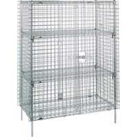 Security Carts, 5 Tiers, 38-1/2" W x 66-13/16" H x 21-1/2" D Les Distributions ICE