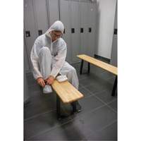 Locker Room Bench, Wood, 48" L x 9-1/2" W x 16-1/2" H Les Distributions ICE