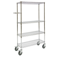 Push Cart, Chrome Plated, 30" x 60" x 14", 800 lbs. Capacity Les Distributions ICE