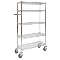 Push Cart, Chrome Plated, 30' x 60" x 14", 800 lbs. Capacity Les Distributions ICE